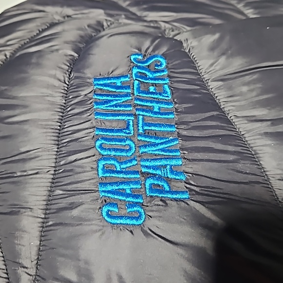 Carolina Panthers Puffy Jacket NWOT - Picture 2 of 6